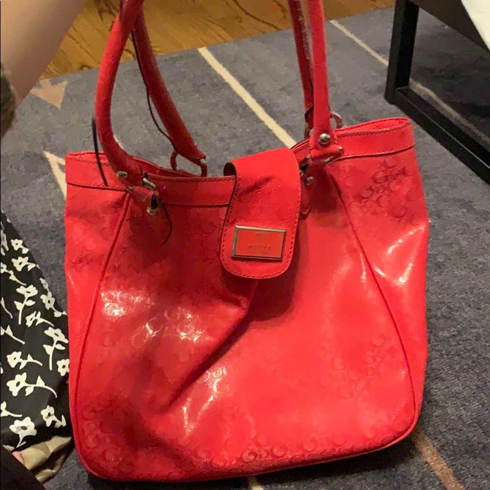Red Large Guess Purse